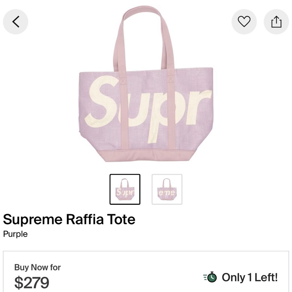 Supreme Raffia Tote - Picture 8 of 8